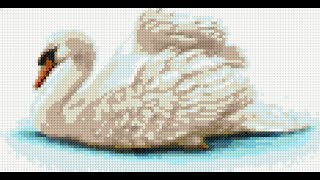 cross stitch world - swan