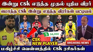 Today csk buy new player list & today csk buy full players list | dhoni | ipl 2022 mega auction