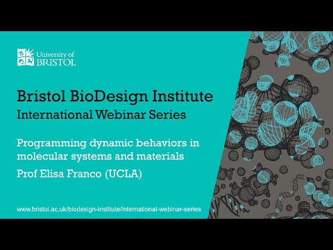 BBI International Webinar Series - Professor Elisa Franco (UCLA)