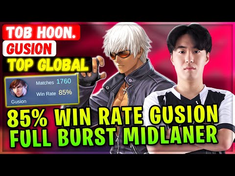85% Win Rate Gusion Full Burst Midlane Build [ Top Global Gusion ] ToB Hoon. - Mobile Legends Build