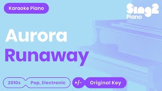 Download lagu AURORA - Runaway (Piano Karaoke) mp3