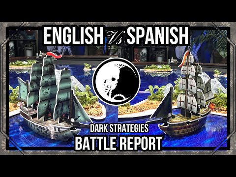 Pirates of the Cursed Seas Battle Report + English vs Spanish + 40 Points