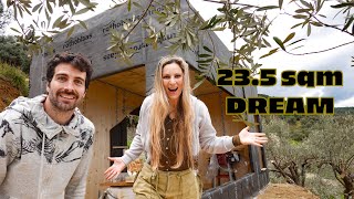 WE BUILT OUR TINY HOUSE STRUCTURE IN 1 DAY! (CLT PANELS)