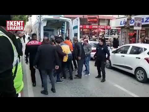 Afyonkarahisar'da boğazından bıçaklanan şahıs hastaneye kaldırıldı