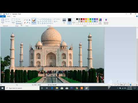 How to Resize or Rotate Photo in MS Paint