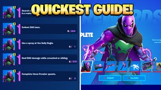 How To COMPLETE ALL PROWLER CHALLENGES in Fortnite! (Secret Skin Quests)
