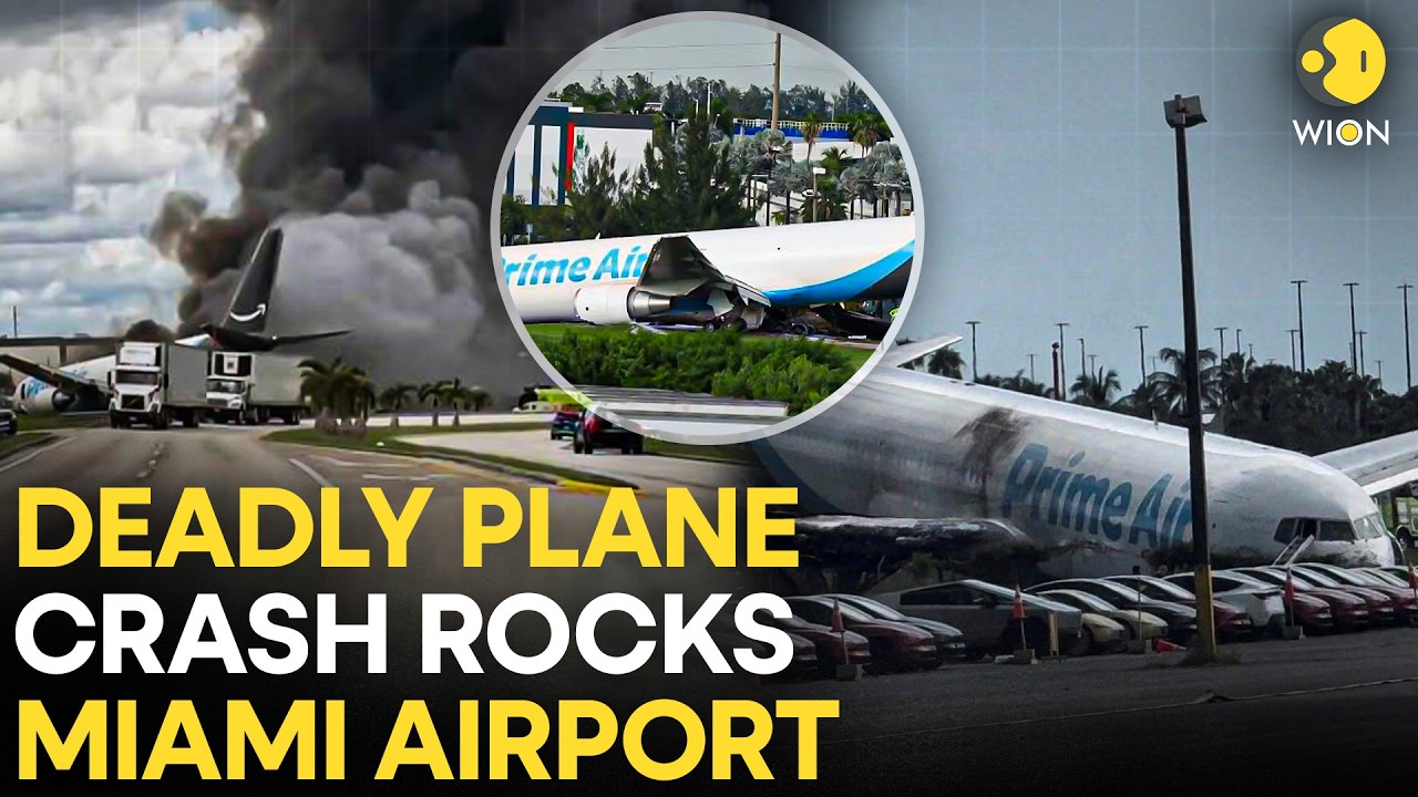 Miami Plane Crash LIVE: Airport Crash Leaves Five Dead, Rescue Efforts Underway | WION Live