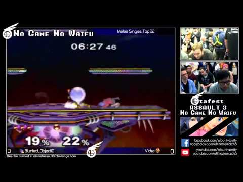 Blunted_Object10 (Falco) vs Victra (Falcon) - Otafest Assault 3 Melee Singles Top 32 Winners side