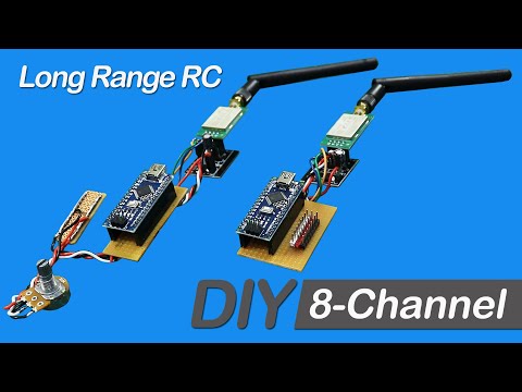 Making a Long Range Remote Control. DIY 1 to 8-Channel Arduino RC PART-1