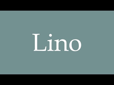How to Pronounce ''Lino'' Correctly in French