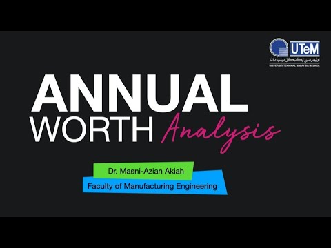 Annual Worth Analysis (Part 1: Recap & Annual Worth Analysis)