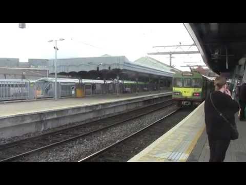 Dublin Connolly HD-Irish Rail 8100 no.8137+8139 arrives on service to Greystones