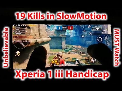 Sony Xperia 1 iii PUBG TDM Gameplay Test Handicaps 19 Kills
