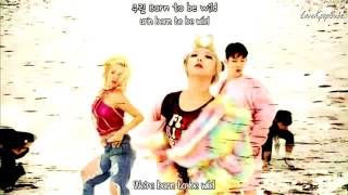 Hyohyeon, Min, Jokwon ft. JYP - Born To Be Wild MV [English subs + Romanization + Hangul] HD