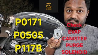Engine light ON | P0171 P0505 P117B P0441 P0455 | Toyota Camry 2018 | EVAP Purge