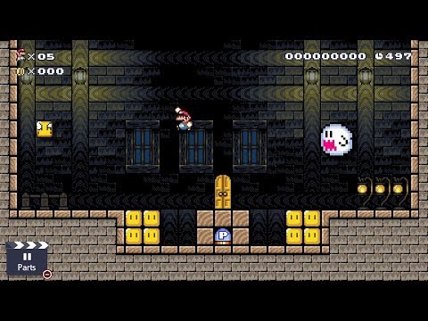 Super Mario Maker 2 Gameplay - The Mystery of the Haunted Manor Walkthrough
