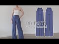 DIY Straight-Leg, High-Waisted Pants + Sewing Pattern by Dressmaking Amóre
