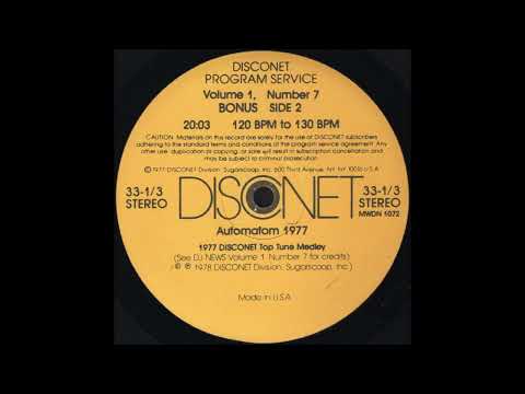 DISCONET VOLUME 1, NUMBER 7 * 1977 DISCONET TOP TUNE MEDLEY * Tom Savarese * MWDN107 * 1978
