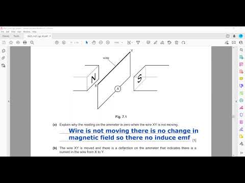 Electromagnetic Induction Questions Cambridge IGCSE O level Physics 0625 0972 5054 Lesson 68 Part b