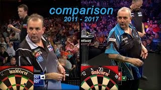 Phil Taylor - Comparison 2011 / 2017