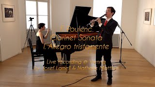 F. Poulenc - Clarinet Sonata mvt 1 allegro tristamente, by Josef Lamell and Nathalie Matthys (live)