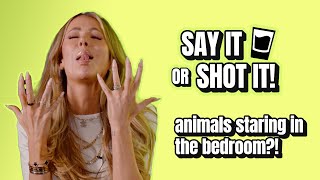 Animals staring in an *intimate* moment?! | Say It Or Shot It 🥃
