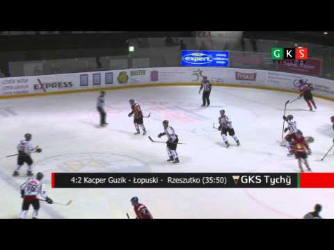 Skrót meczu GKS Tychy - MMKS Podhale Nowy Targ 6:3 (2:0, 3:2, 1:0) (21. kolejka PHL)