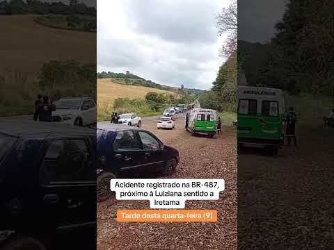 Grave acidente na PR-487, entre Iretama e Luiziana #paraná