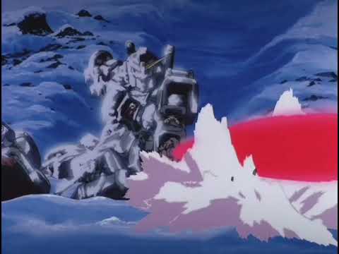 Mobile Suit Gundam: The 08th MS Team Beam saber scene.