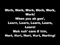 Rihanna Ft Drake Work Clean W Lyrics