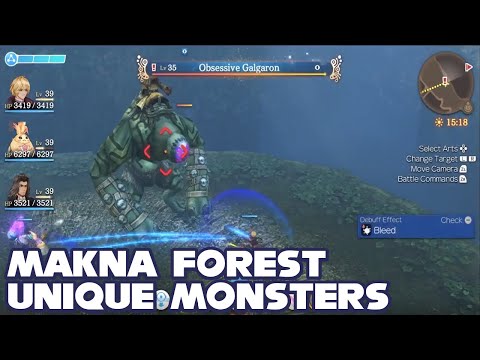 All Makna Forest Unique Monsters & Locations - Xenoblade Chronicles Definitive Edition