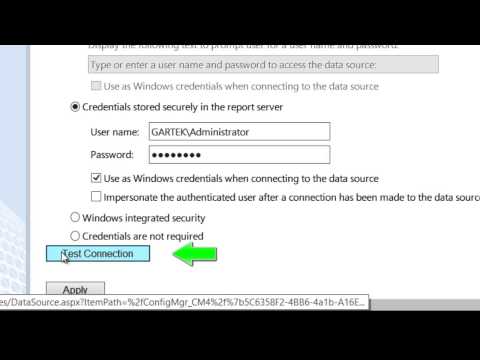 How to Quickly Test the SSRS Data Source Connection
