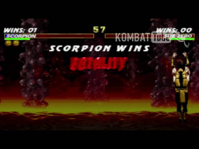 Mortal Kombat Trilogy - All SCORPION Fatalities 