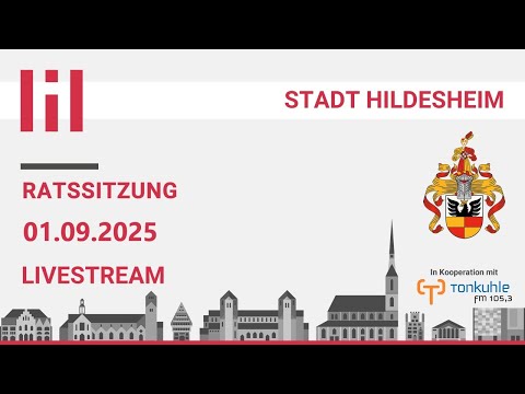 Liveübertragung der Ratssitzung der Stadt Hildesheim vom 01.09.2025