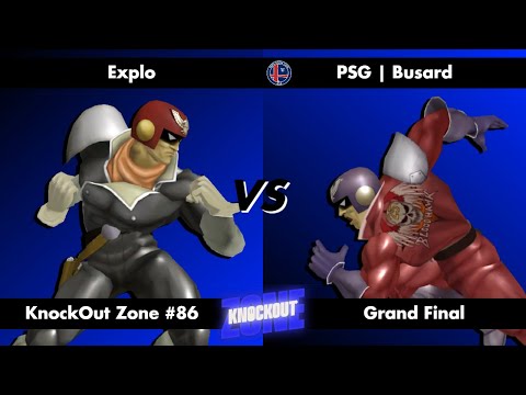 KnockOut Zone #86 - SSBM Grand Final - Explo (Captain Falcon) vs Busard (Captain Falcon)
