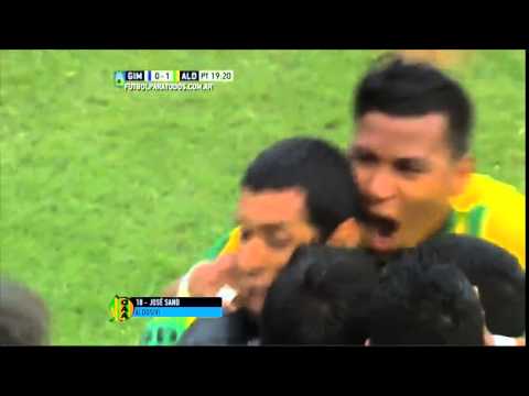 Gol de José Sand  Gimnasia LP 0-1 Aldosivi
