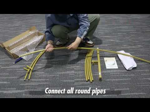 Installation guide for Aisto round backdrop stand