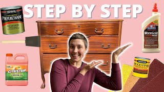 Refinishing Furniture for Beginners | Antique Dresser Makeover | Know Can Do