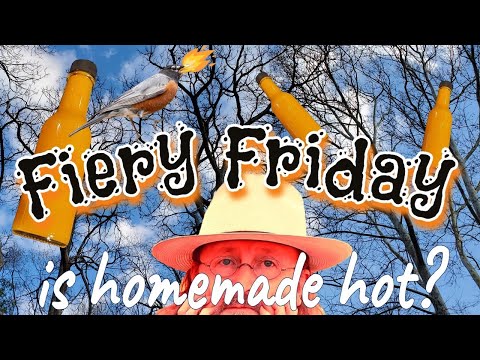 Homemade Goat Pepper Hot Sauce From My Friend Robin! | Fiery Friday SPECIAL EDITION!
