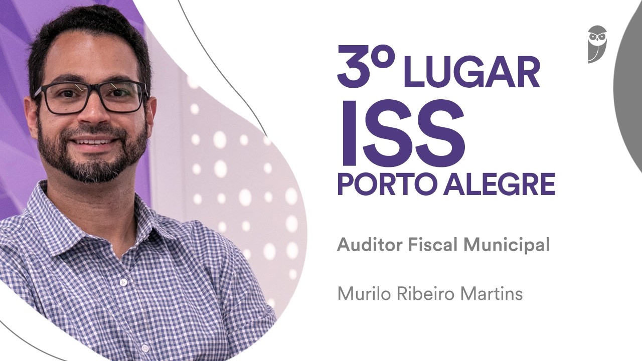 Baile dos Primeiros: Murilo Ribeiro, 3º lugar para Auditor Fiscal da Receita Municipal do ISS POA