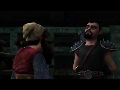 Trader Johann smuggles the Dragon Riders into Viggo's Dragon Auction