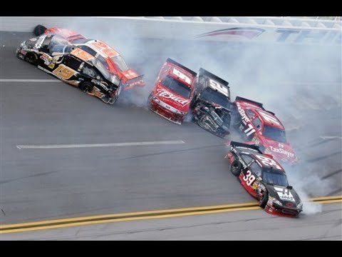 nascar all crashes of 2010 Aaron's 499 remastered