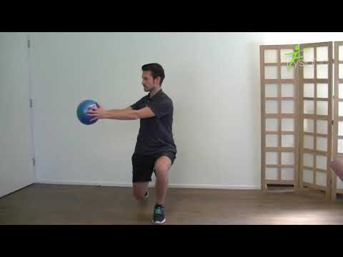 Kracht / coördinatie oefening benen + bekken + schuine buik