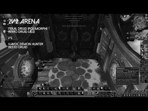 PVP 2V2 ARENA - FERAL DRUID (POLIMORPH); RESTO DRUID (ÂLE) vs HAVOC DEMON HUNTER; RESTO DRUID