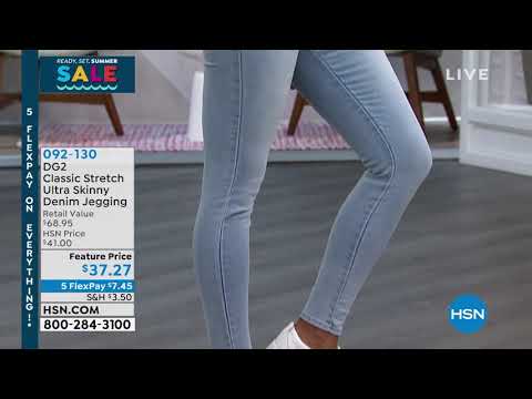 DG2 by Diane Gilman Classic Stretch Ultra Skinny Denim J...