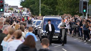 video: Thousands line streets of Ashington to pay respects to Jack Charlton on day of his funeral
