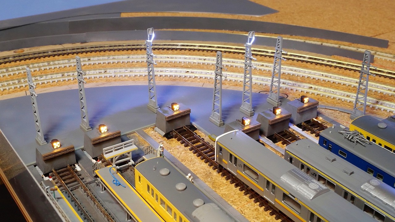 【Nゲージ】車両基地の終端部を作る / 鉄道模型 レイアウト製作