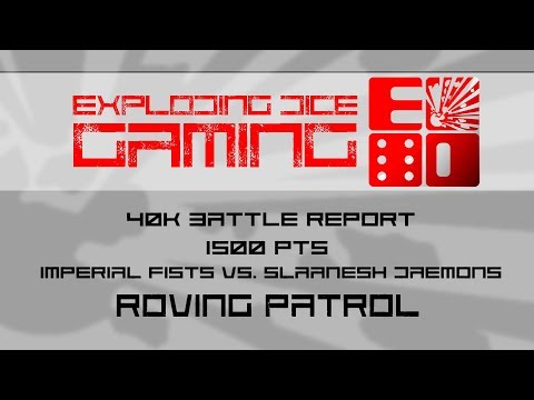 40k Battle Report - Space Marines Vs Chaos Daemons Roving Patrol 1500 points