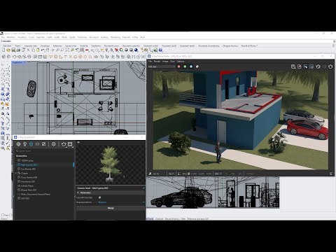 Videocorso VRAY Rhino - 17 - Render Esterno, Illuminazione Globale, GI, AO Disturbo, Pianta, Sezione