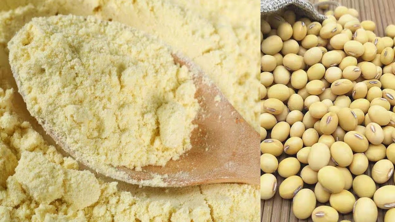 COMMENT FAIRE MEILLEURE FARINE DE SOJA//How TO MAKE THE BEST SOYA BEANS FLOUR/SOYA POWDER AT HOME